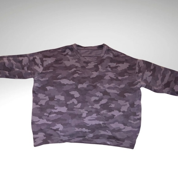 lululemon athletica Sweaters - Lululemon Camo Long Sleeve Crewneck Sweater – Size 16
